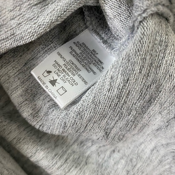 Sunday in Brooklyn Gray and Cream Cowl Neck Sweater - Picture 6 of 6